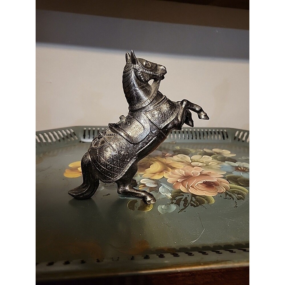Vintage Silvertone Horse Rearing 7.5 In  Tall Unbranded